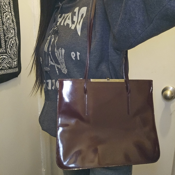 FURLA Bordeaux Shoulder Leather Bag - Picture 6 of 6
